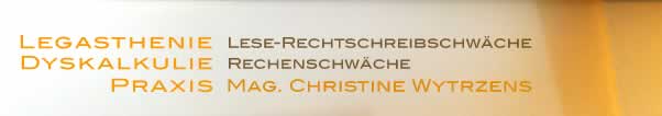 Legasthenie Dyskalkulie Praxis Mag. Christine Wytrzens
